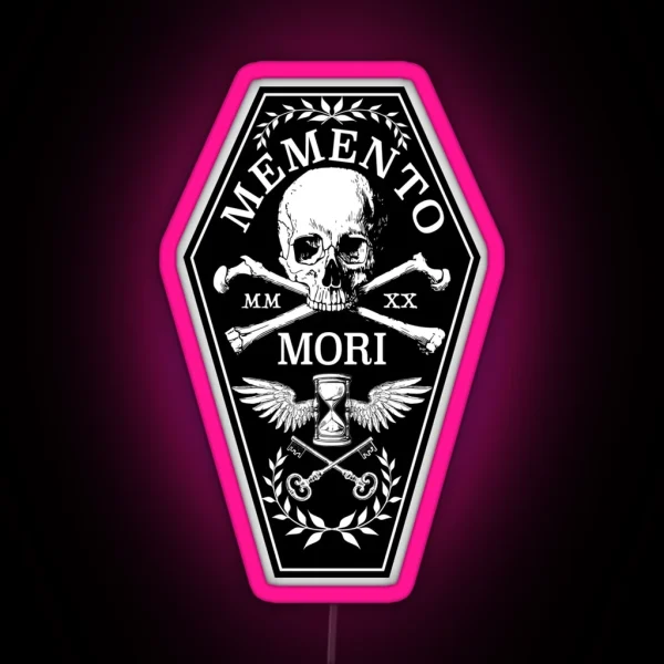 Memento Mori RGB Neon Sign