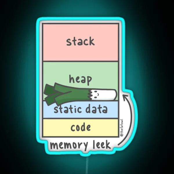 Memory Leek RGB Neon Sign