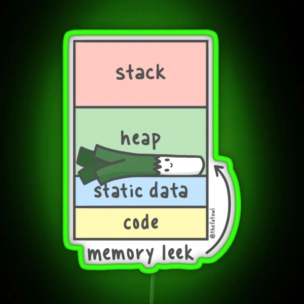 Memory Leek RGB Neon Sign