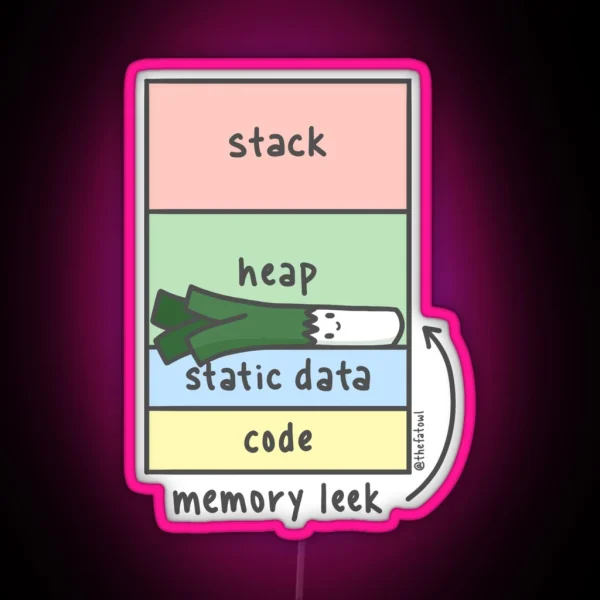 Memory Leek RGB Neon Sign
