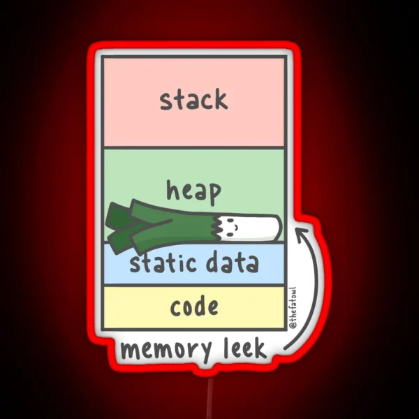 Memory Leek RGB Neon Sign