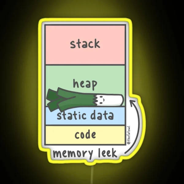 Memory Leek RGB Neon Sign