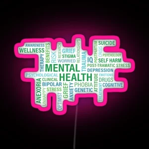 Mental Health Awareness RGB Neon Sign