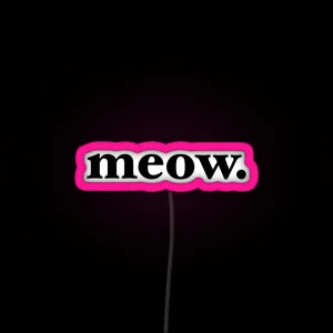 Meow RGB Neon Sign