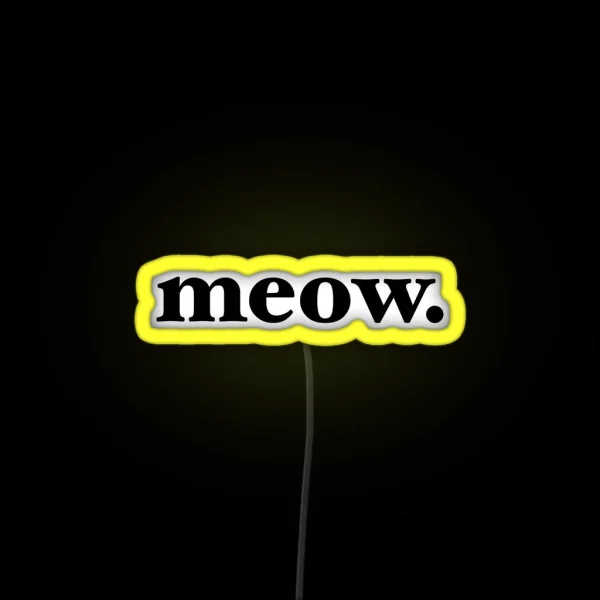 Meow RGB Neon Sign