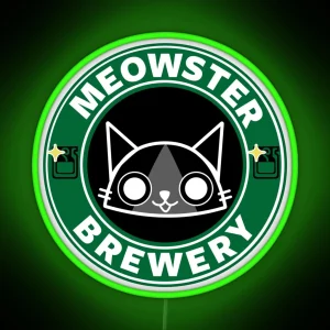 Meowster Brewery RGB Neon Sign