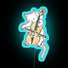 Vibrant Meowter Abby Neon Sign with Multicolor RGB LED Lighting