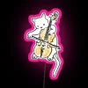 RGB LED art display with customizable colors and pet design.