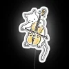 Neon Meowtet Abby LED Sign with Vibrant Rainbow Color Accents
