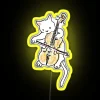 Eye-catching RGB LED neon sign featuring adorable feline Meowtet Abby design.