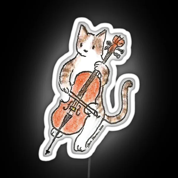 Meowtet Cello II RGB Neon Sign