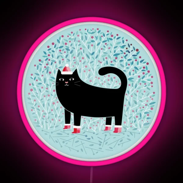 Meowy Christmas RGB Neon Sign