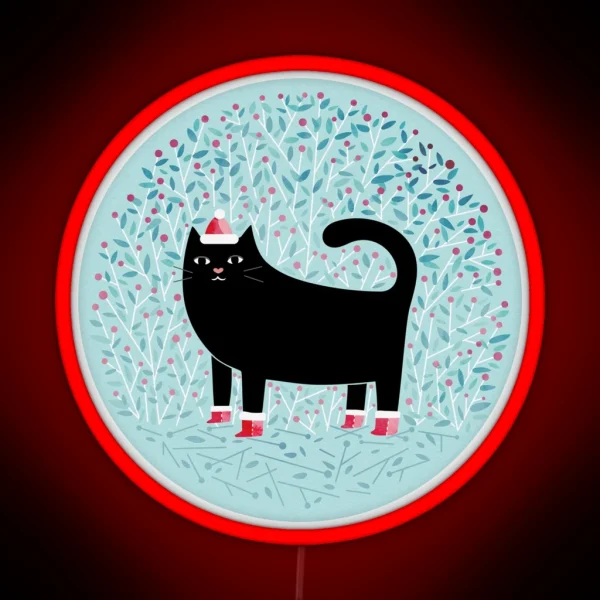 Meowy Christmas RGB Neon Sign