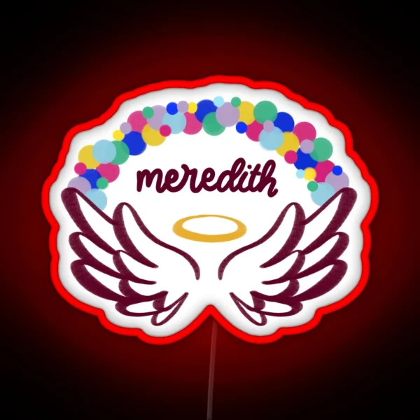 Meredith College Angels Balloon Arch RGB Neon Sign