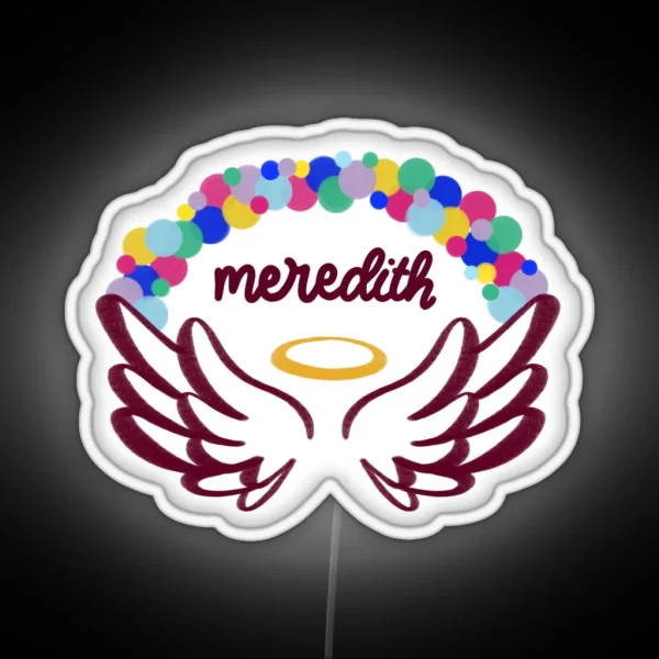 Meredith College Angels Balloon Arch RGB Neon Sign