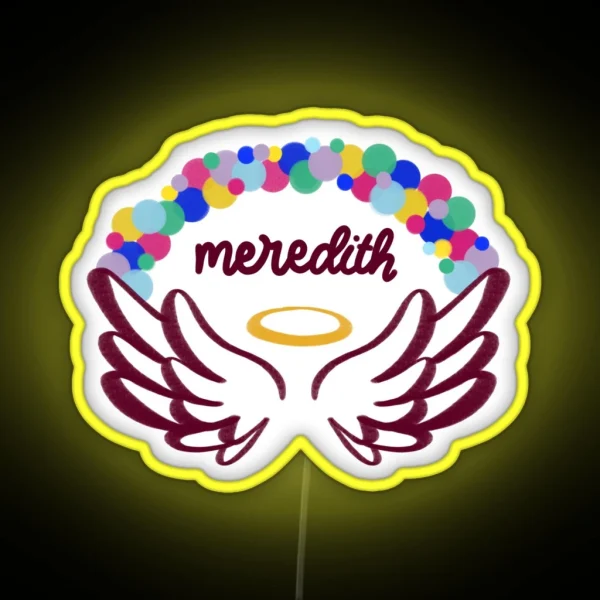 Meredith College Angels Balloon Arch RGB Neon Sign