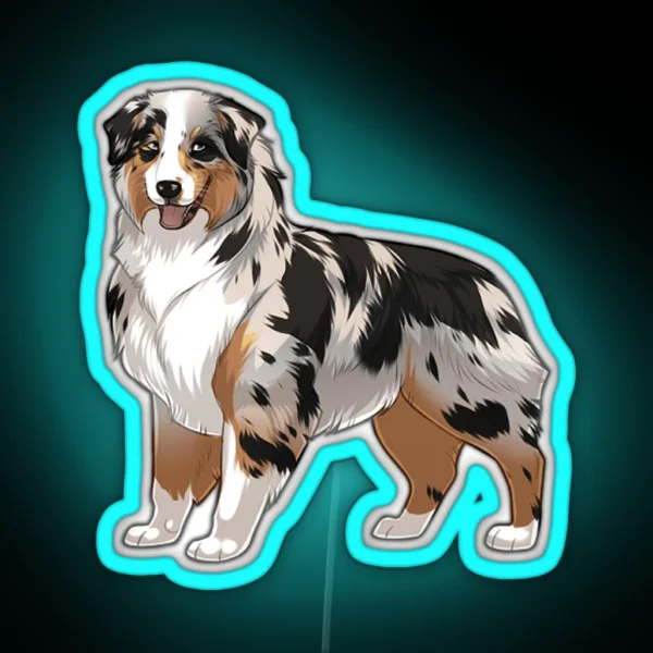 Merle Aussie Led RGB Neon Sign