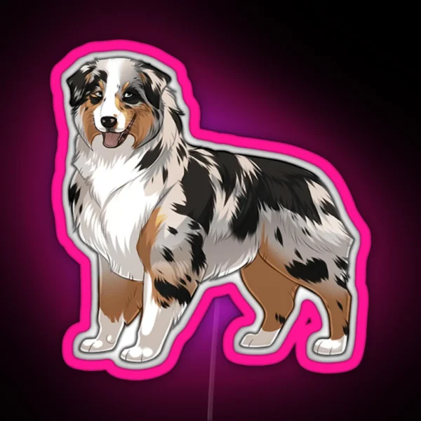 Merle Aussie Led RGB Neon Sign