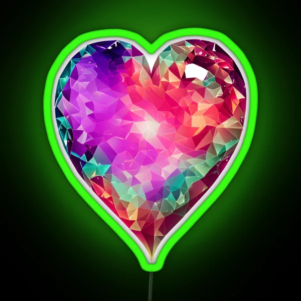 Mermaid Heart For Mermaid Lovers Mermaidcore RGB Neon Sign