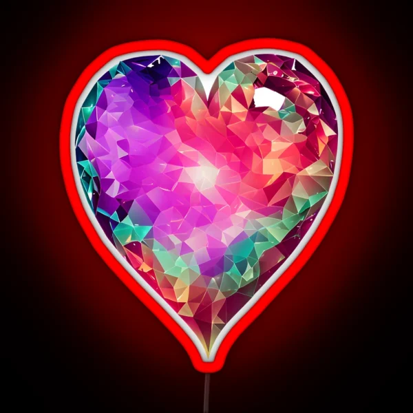 Mermaid Heart For Mermaid Lovers Mermaidcore RGB Neon Sign