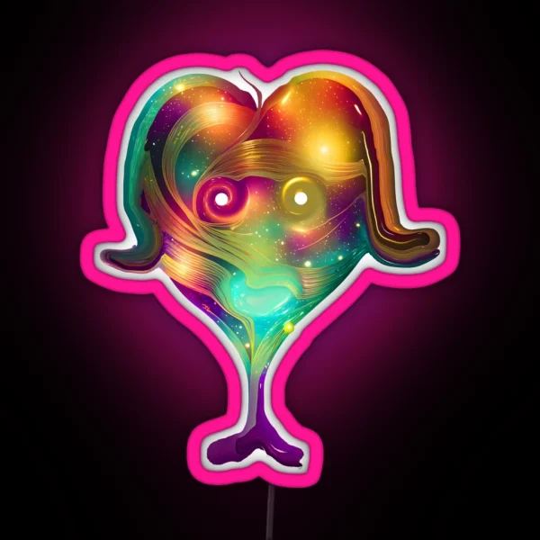 Mermaid Heart For Mermaid Lovers Mermaidcore RGB Neon Sign