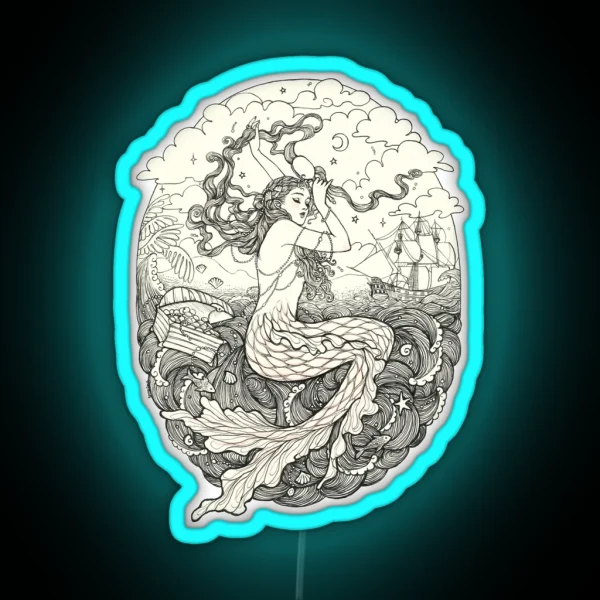 Mermaid RGB Neon Sign