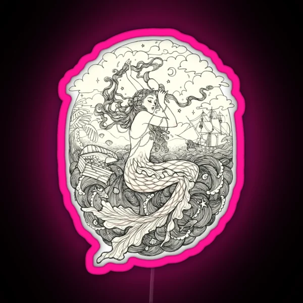 Mermaid RGB Neon Sign