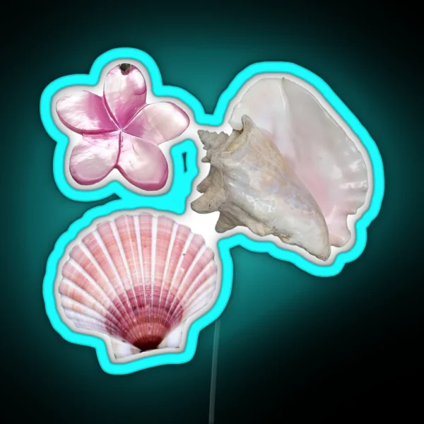 MERMAIDCORE Cutesy Shells RGB Neon Sign