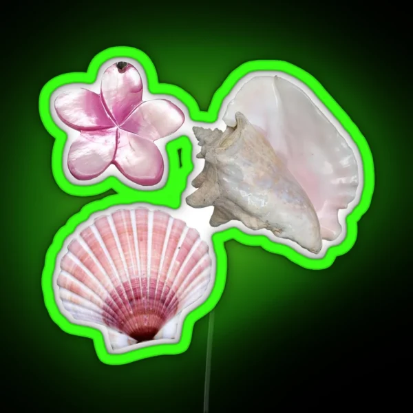 MERMAIDCORE Cutesy Shells RGB Neon Sign