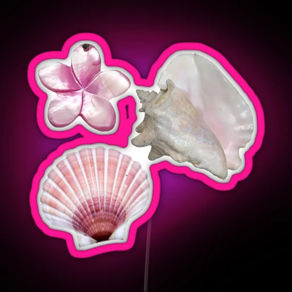 MERMAIDCORE Cutesy Shells RGB Neon Sign