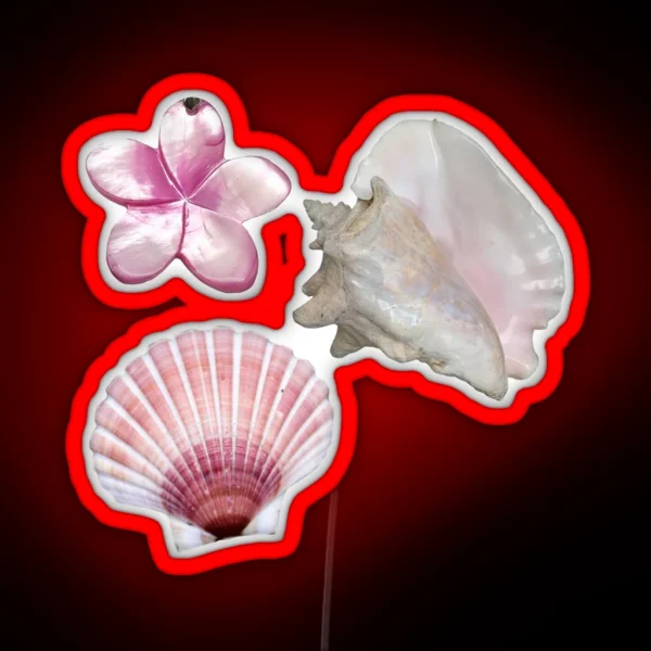 MERMAIDCORE Cutesy Shells RGB Neon Sign