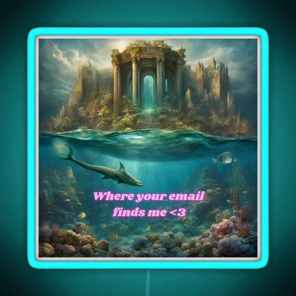 Mermaidcore Meme RGB Neon Sign