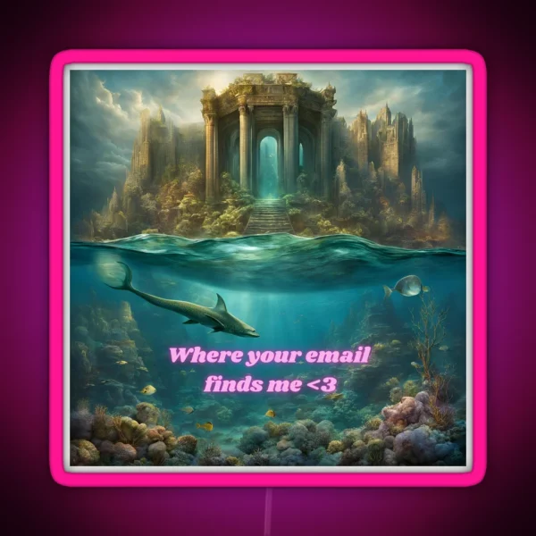 Mermaidcore Meme RGB Neon Sign