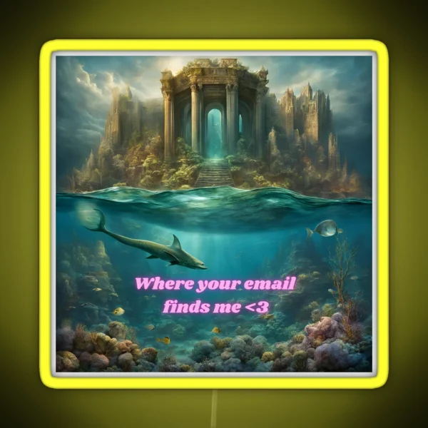 Mermaidcore Meme RGB Neon Sign