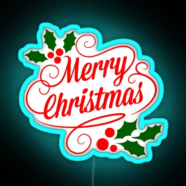 MERRY CHRISTMAS 1 RGB Neon Sign