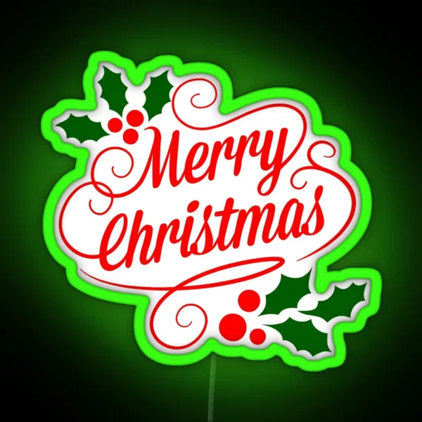 MERRY CHRISTMAS 1 RGB Neon Sign