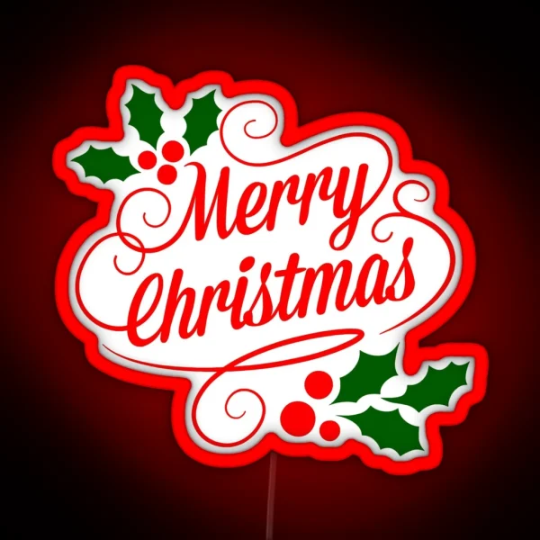 MERRY CHRISTMAS 1 RGB Neon Sign