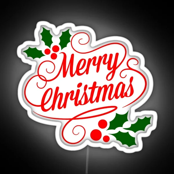 MERRY CHRISTMAS 1 RGB Neon Sign