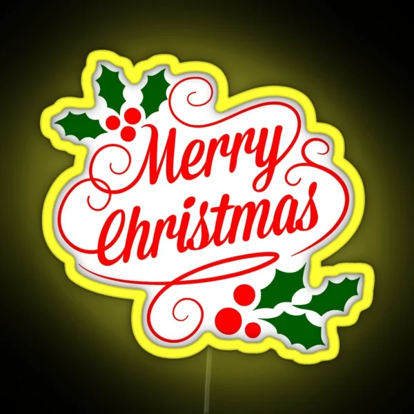 MERRY CHRISTMAS 1 RGB Neon Sign