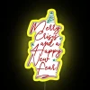 Dazzling LED Holiday Sign with Witty Christmas and New Year Message