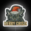 Unique Feline-Themed Christmas Decoration with Color-Changing LED Neon Lights