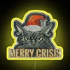 Brighten up your home with colorful Merry Christmas cat decor
