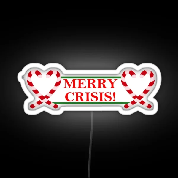 Merry Crisis Logo RGB Neon Sign