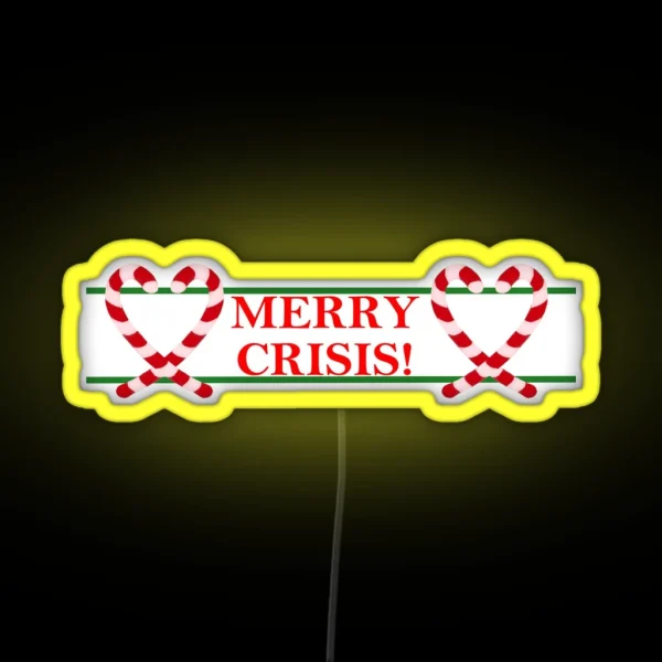 Merry Crisis RGB Neon Sign