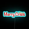 Add festive humor to your space with our merry crisis.