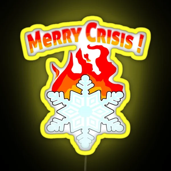Merry Crisis RGB Neon Sign