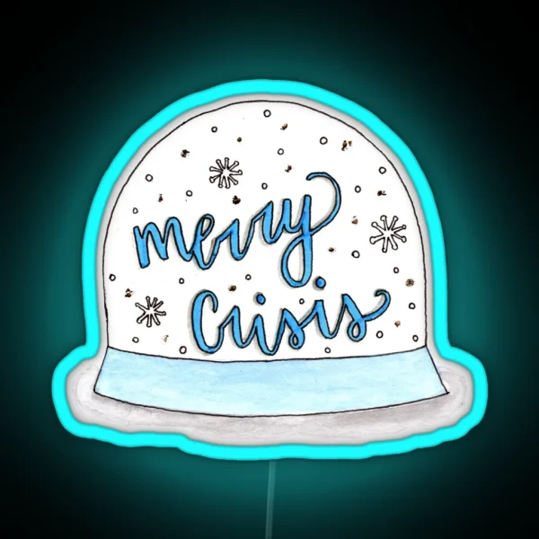 Merry Crisis RGB Neon Sign