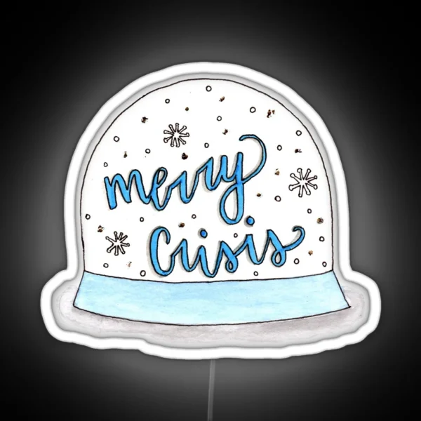 Merry Crisis RGB Neon Sign