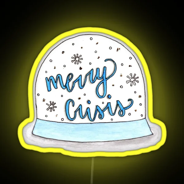 Merry Crisis RGB Neon Sign