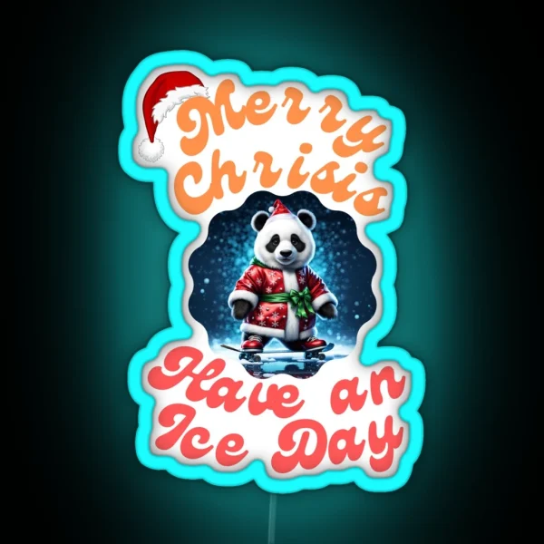 Merry Crisis RGB Neon Sign